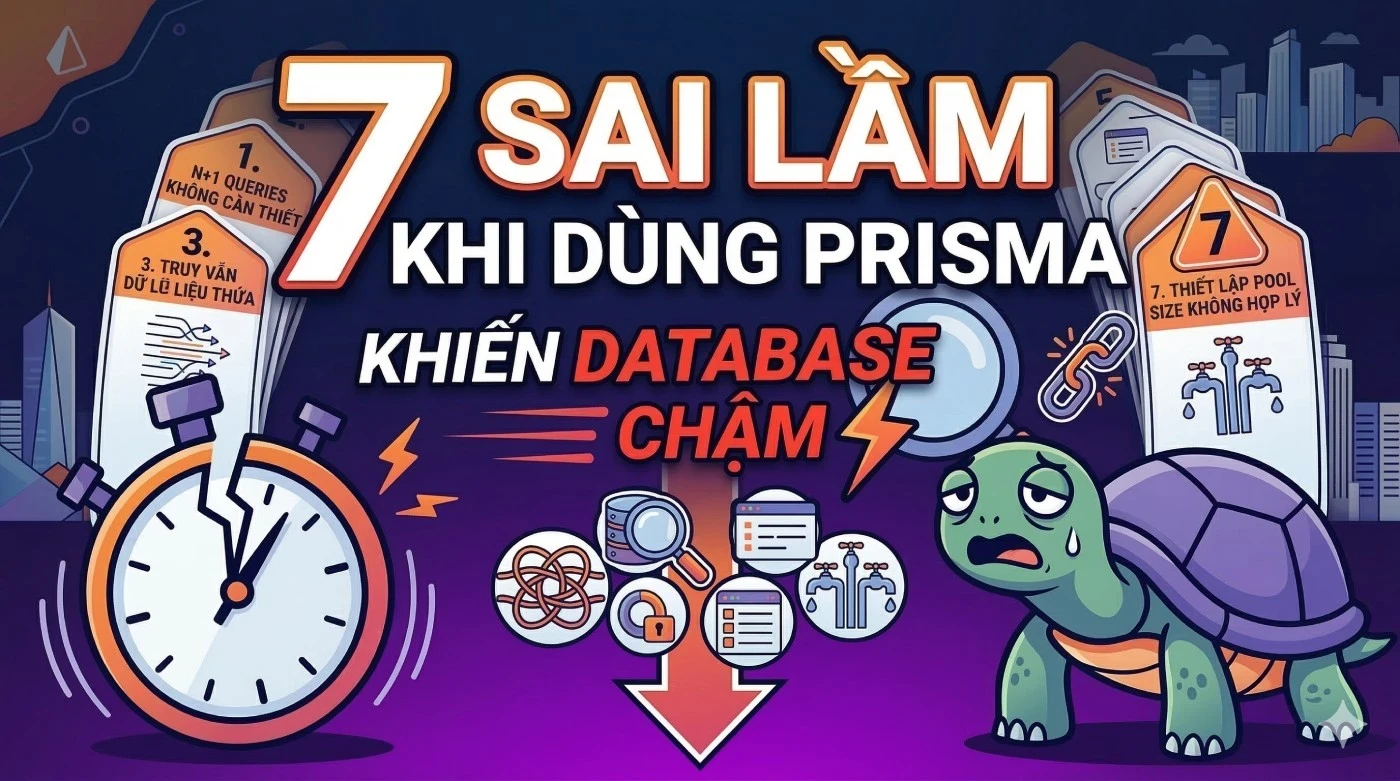 7 sai lam khi dung prisma khien database cham